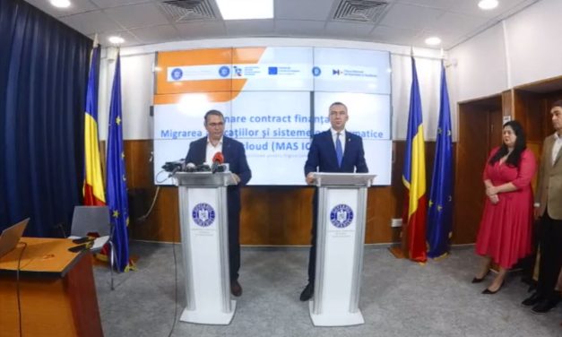 Semnarea contractului de finanțare pentru migrarea datelor în cloud-ul guvernamental