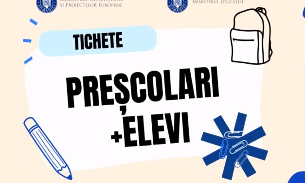 Tichete sociale pentru sprijin educaţional în valoare de 500 lei/copil