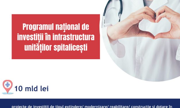 Ministerul Fondurilor Europene anunță un program de investiții în infrastructura de sănătate, cu o valoare de 10 miliarde lei