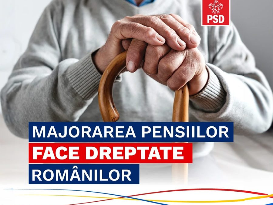 Pensiile se măresc cu 13,8% la 1 ianuarie