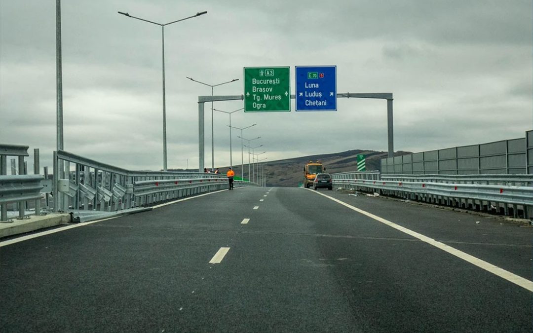Un nou tronson de autostradă – Chețani-Câmpia Turzii-realizat cu 8 luni înainte de termen