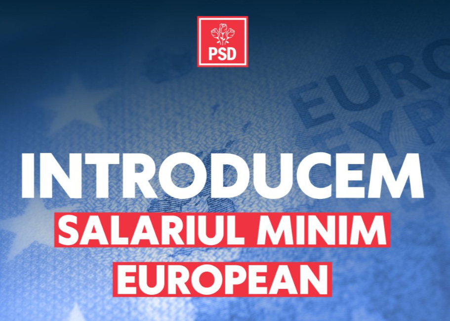 Salariul minim european va fi introdus în România în acest an