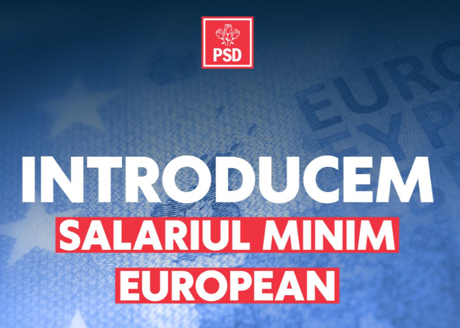 Salariul minim european va fi introdus în România în acest an